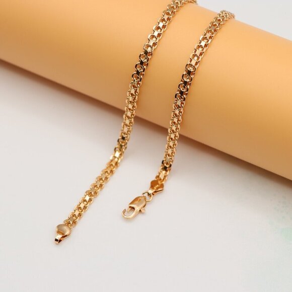 "Chunky Rose Gold Chain Necklace Bold & Stylish Look, XPNL0126 - Picture 5 of 12